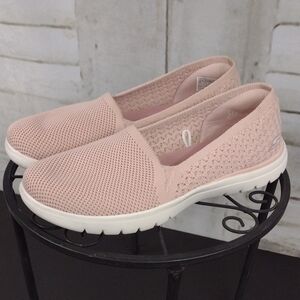 Skechers Pink Slip-On Sneakers Size 6.5